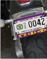 Motorcycle plate