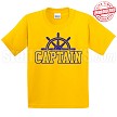 Captain T-Shirt, Gold/Royal 