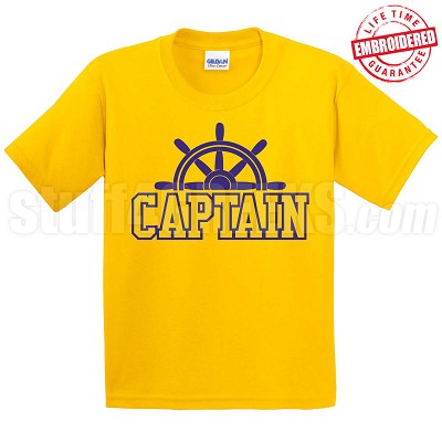 Captain T-Shirt, Gold/Royal 