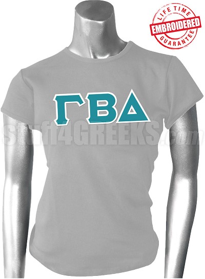 Gamma Beta Delta Greek Letter T-Shirt 