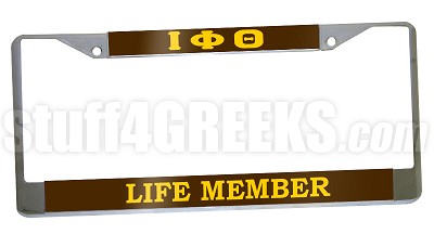 Iota Phi Theta License Plate Frame (Iota Phi Theta Car Tag) 