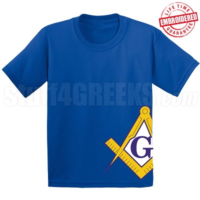 Square & Compasses T-Shirt, Royal 