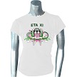 White Alpha Kappa Alpha Eta Xi Ribbon T-Shirt 