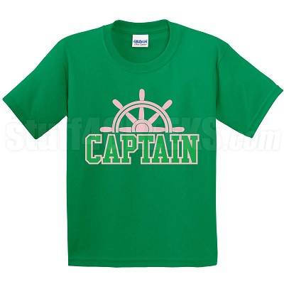 Captain T-Shirt, Kelly/Pink 