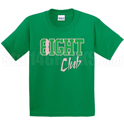 8/Eight Club T-Shirt, Kelly/Pink 
