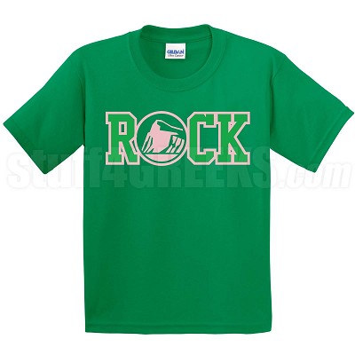 ROCK T-Shirt, Kelly/Pink 