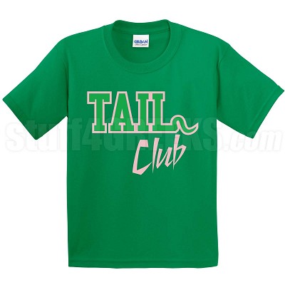 Tail Club T-Shirt, Kelly/Pink  