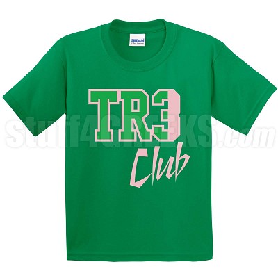 Tre Club T-Shirt, Kelly/Pink 