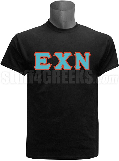 Epsilon Chi Nu Greek Letter T-Shirt 