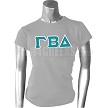 Gamma Beta Delta Greek Letter T-Shirt 