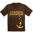 Anchor T-Shirt, Brown/Gold 