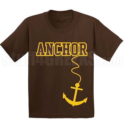 Anchor T-Shirt, Brown/Gold 