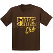 5/Five Club T-Shirt, Brown/Gold 