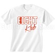 8/Eight Klub T-Shirt, White/Red 