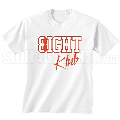 8/Eight Klub T-Shirt, White/Red 