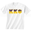 WhiteHalf Letters T-Shirt, White 