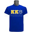 Kappa Kappa Psi T-Shirt with Greek Letters, Royal 