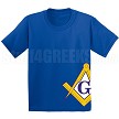 Square & Compasses T-Shirt, Royal 