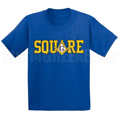 Square T-Shirt, Navy Blue 