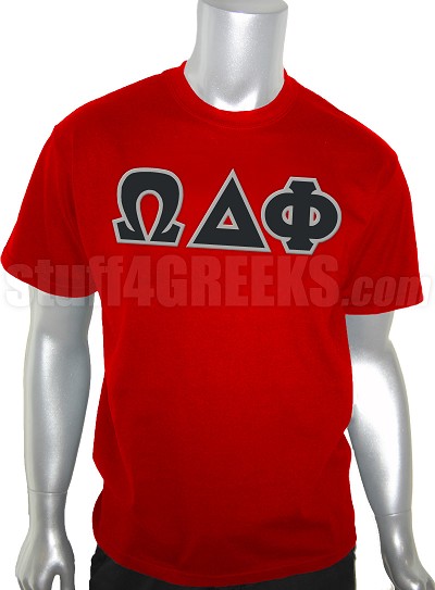 Omega Delta Phi Greek Letter T-Shirt 