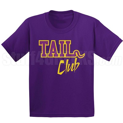 Tail Club T-Shirt, Purple/Old Gold 