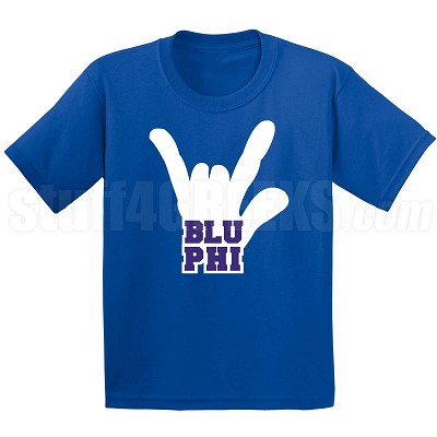 Blu Phi Hand T-Shirt, Royal 