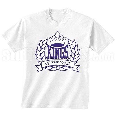 Kings of the Yard T-Shirt, White/Royal 