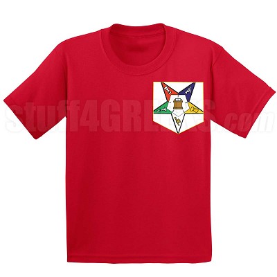 Order of the Eastern Star Fatal Star Faux Pocket T-Shirt 