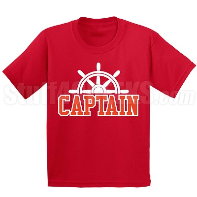 Captain T-Shirt, Red/White 