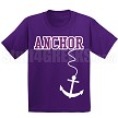  Anchor T-Shirt, Purple/White 