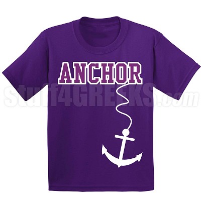  Anchor T-Shirt, Purple/White 