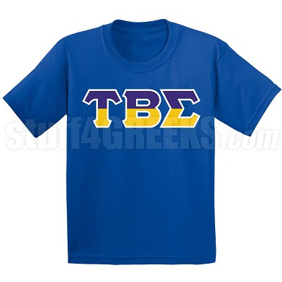 TBS Half-Letters T-Shirt, Royal 