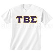 Tau Beta Sigma Greek Letter T-Shirt, White 